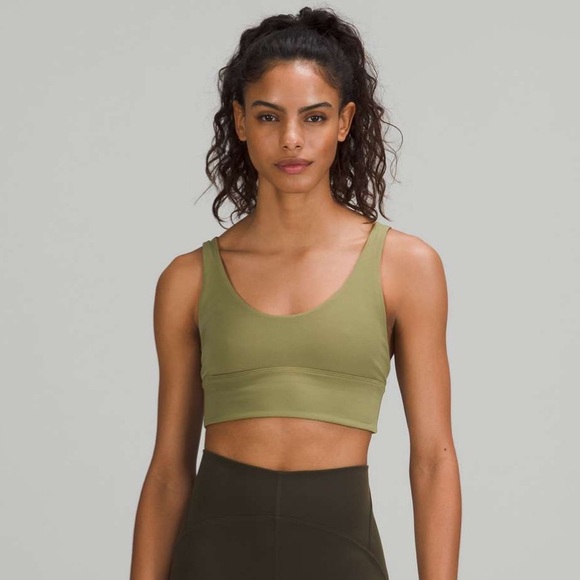 Lululemon Reversible Align Bra - Bronze Green / Butternut Brown - Size 10 - Picture 1 of 11